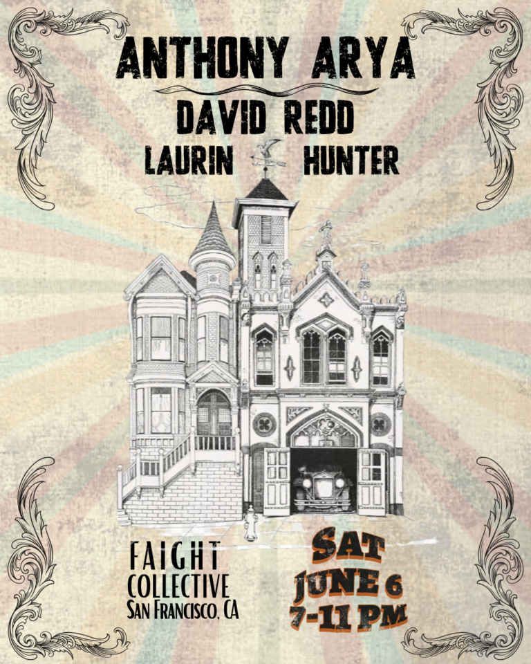 Indie Folk Rock after Dark w/ Anthony Arya, Ft. David Redd, Laurin Hunter