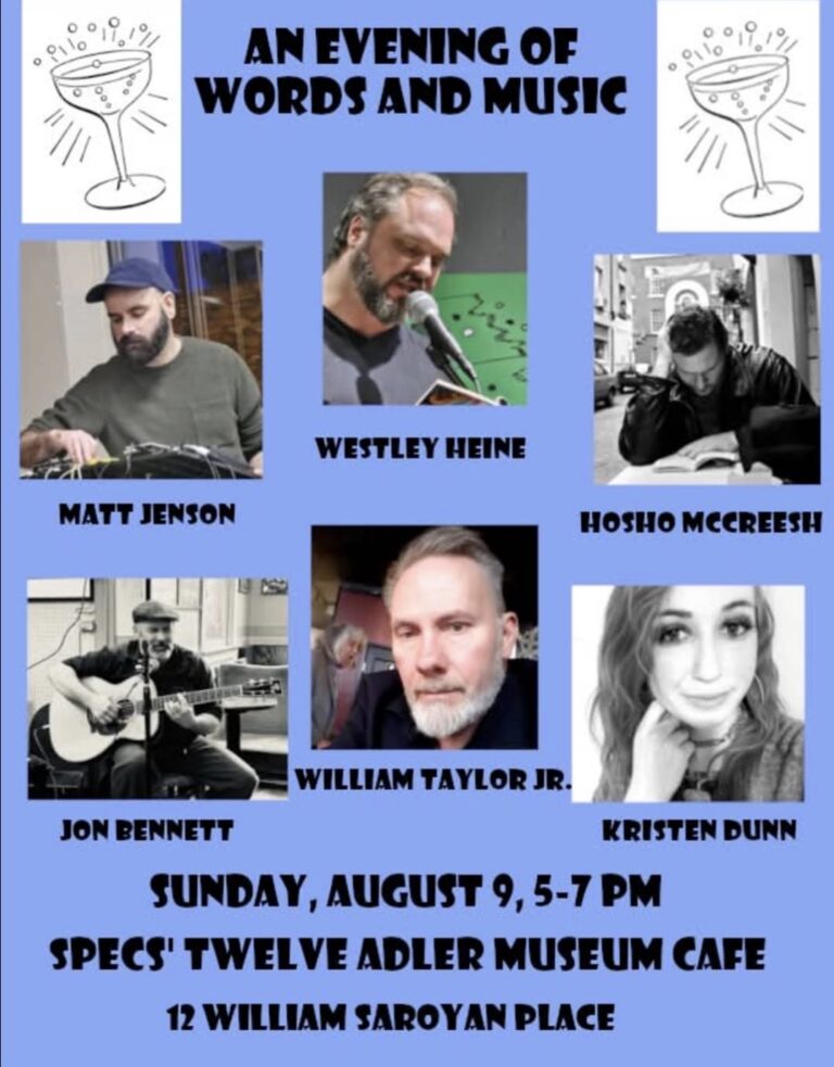 An evening of words and music